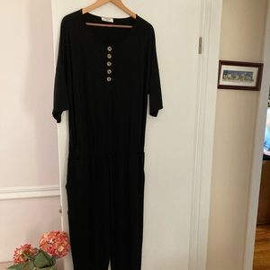 Jumpsuit with side pockets 1X